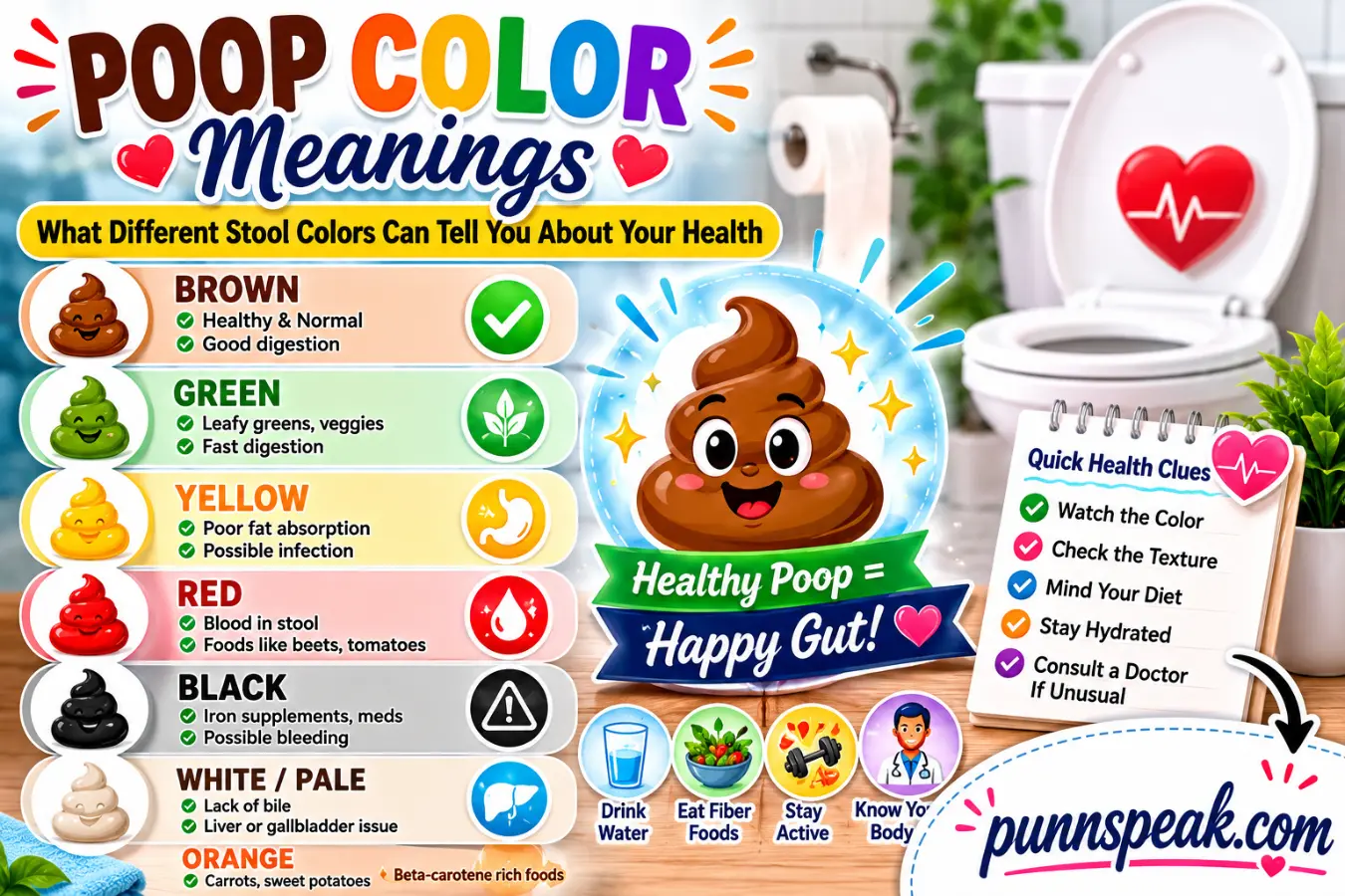 Poop Color Meanings