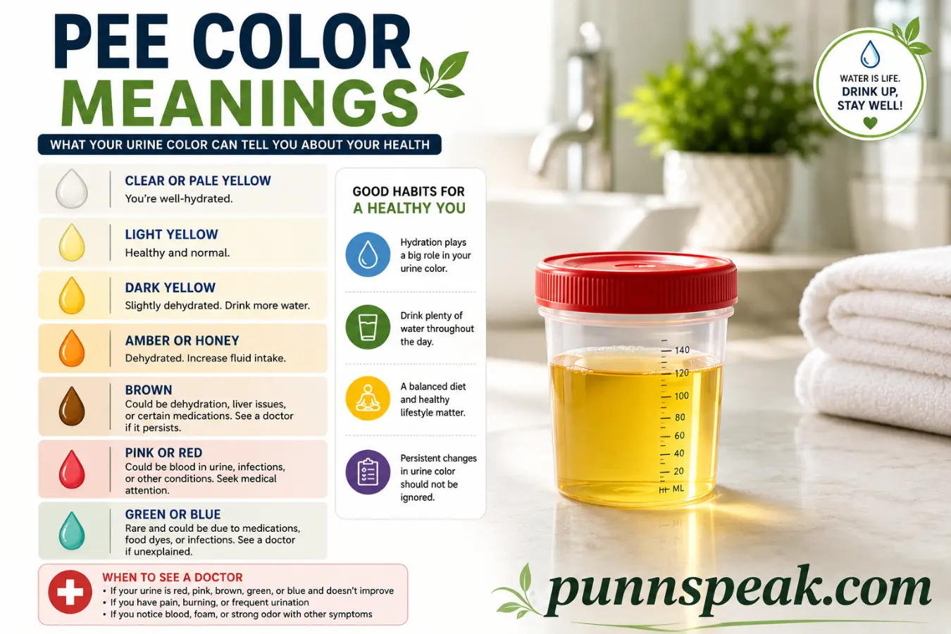 pee color meanings