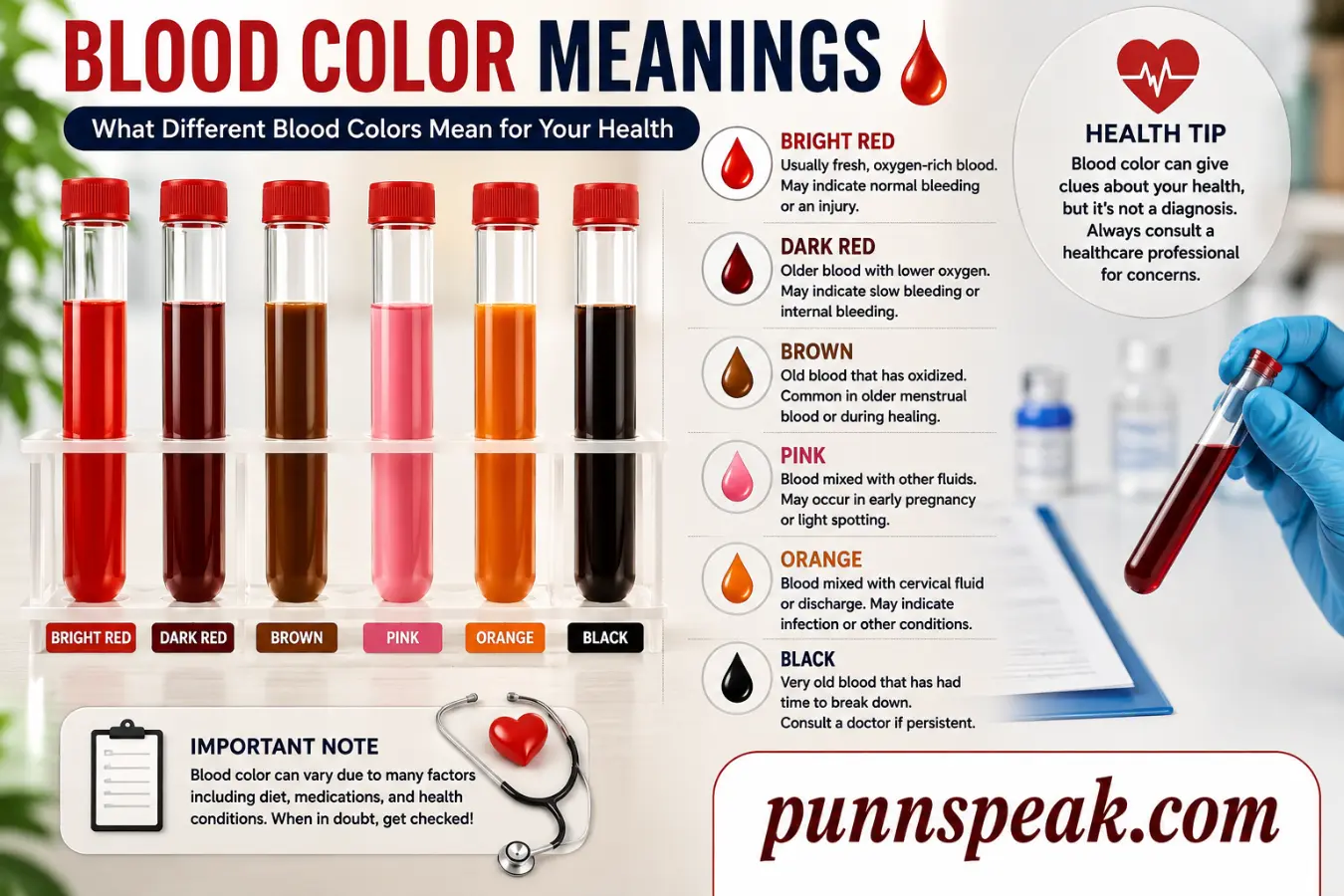Blood Color Meanings