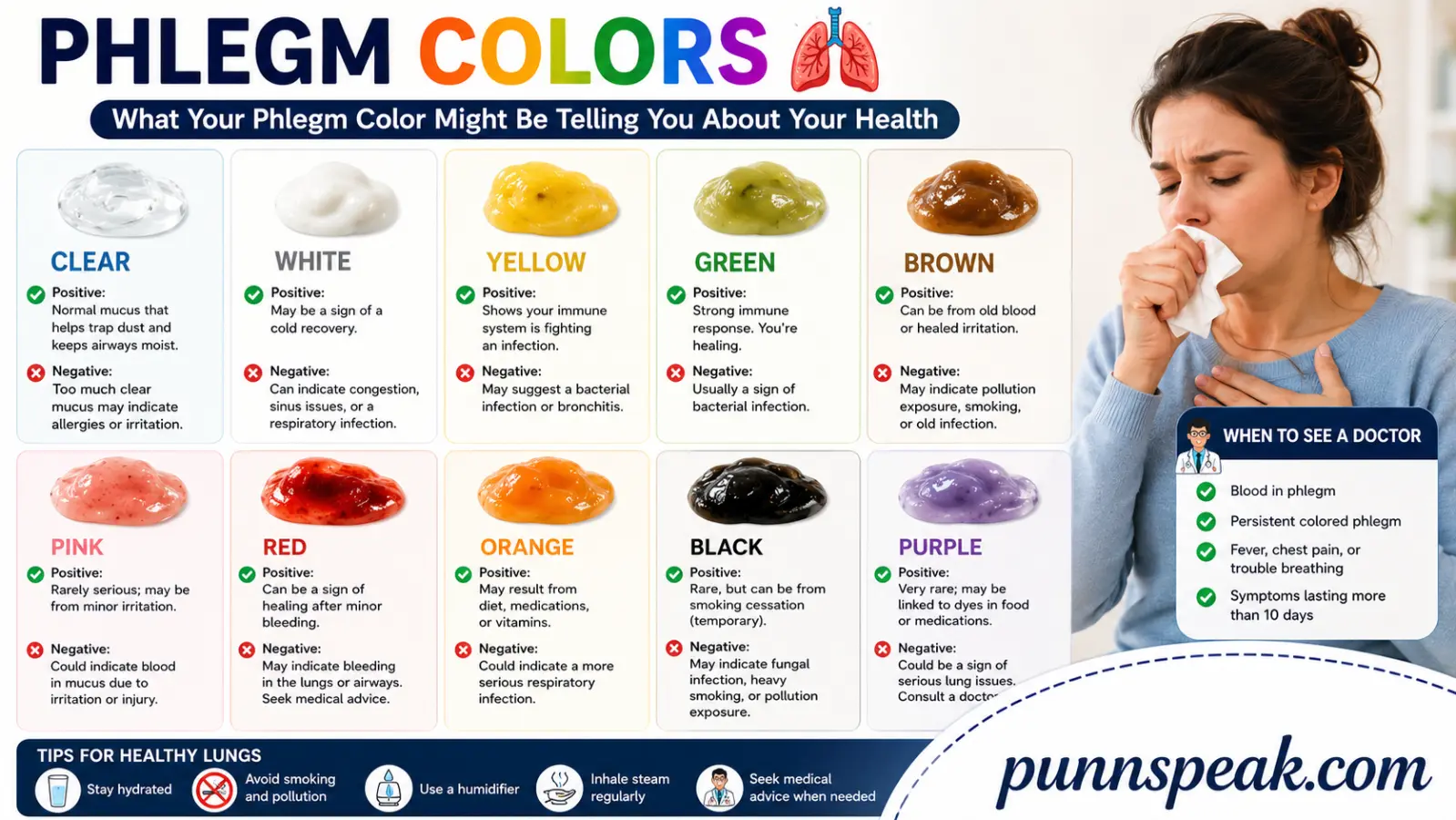 phlegm color meanings
