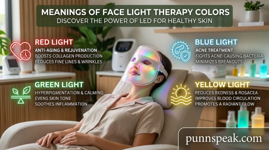 Meanings of Face Light Therapy Colors