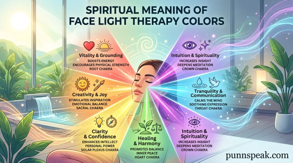 Spiritual Meaning of Face Light Therapy Colors