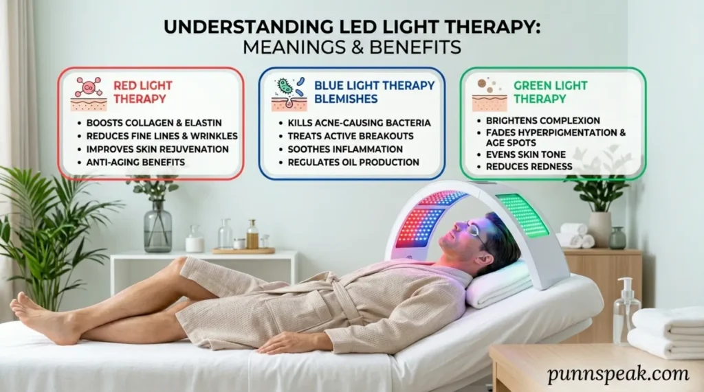 Meanings of the Color LED Light Therapy