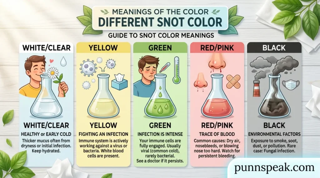 Meanings of the Color Different Snot Color