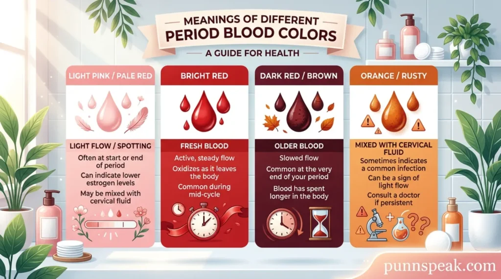 Meanings of the Color Different Period Blood Colors