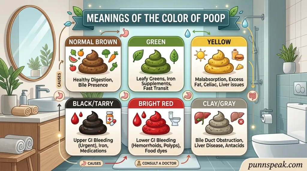 Meanings of the Color of Poop
