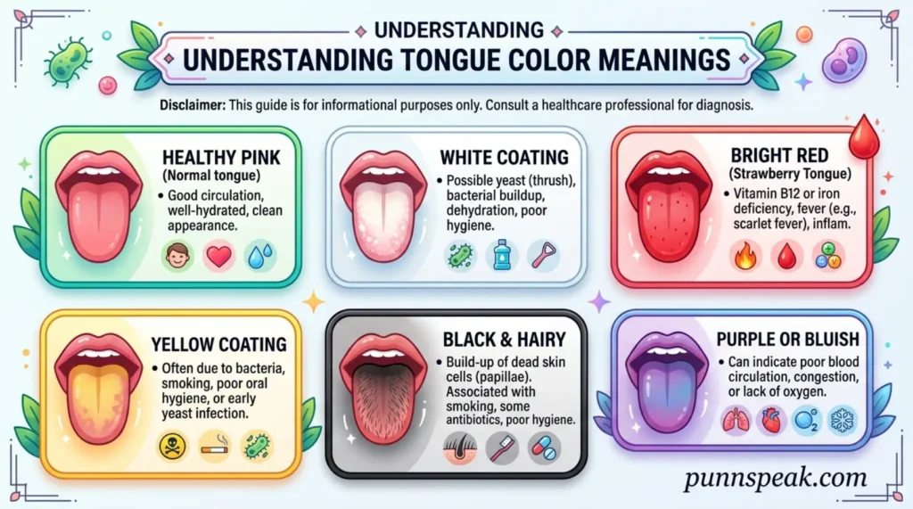 Meanings of Tongue Color Meanings
