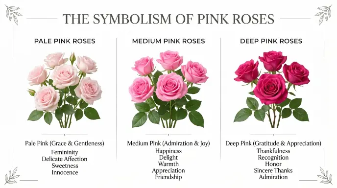 Rose Color Meanings Pink