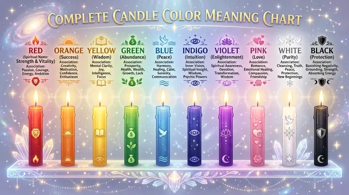 Complete Candle Color Meaning Chart