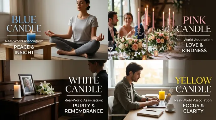 Real-World Uses of Candle Color Symbolism