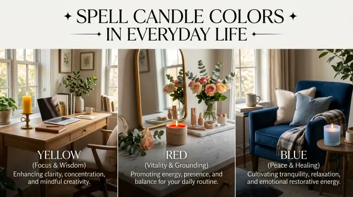 Using Spell Candle Colors in Everyday Life