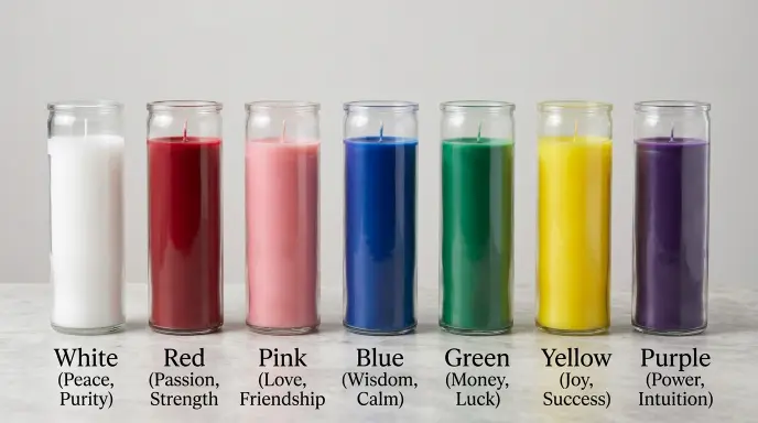 What Do 7 Day Candle Colors Symbolize?
