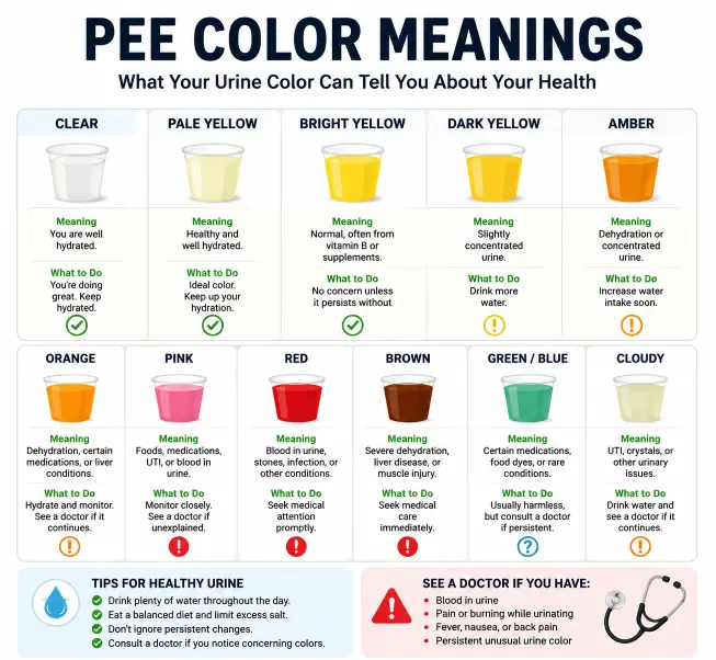 Pee Color Meanings