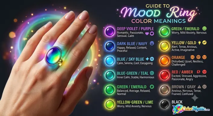 What Are the Mood Ring Color Meanings?
