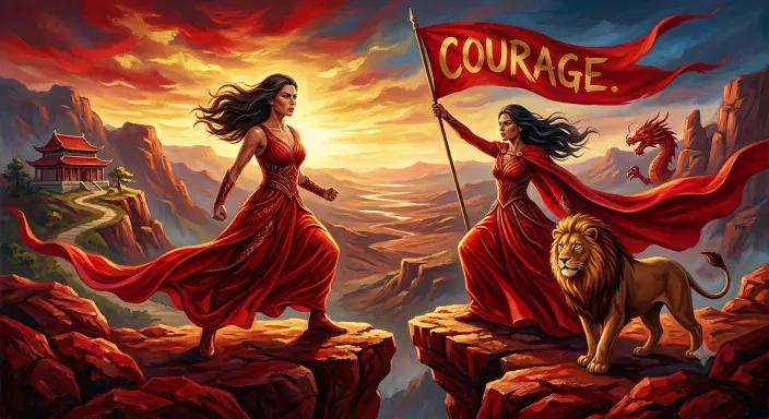 Red Symbolizes Courage