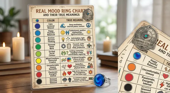 Real Mood Ring Chart and Their True Meanings