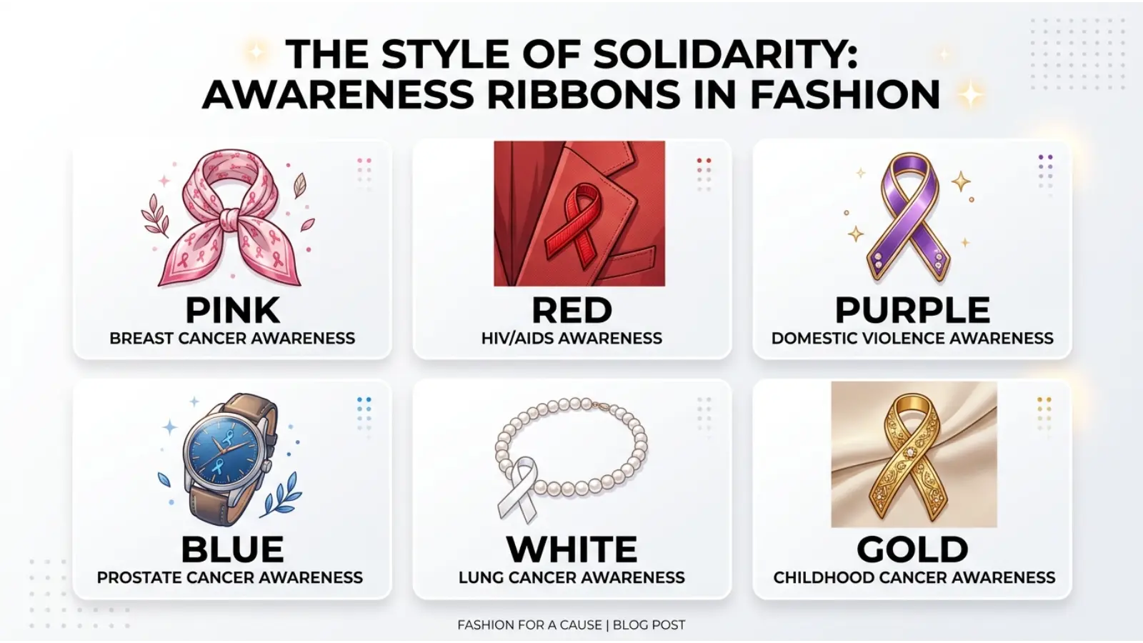 Awareness Ribbon Colors in Fashion