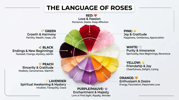 Roses Meanings by Color