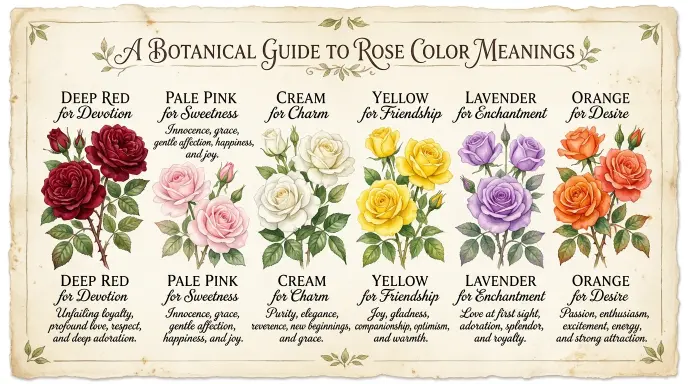 Rose Color Meanings Symbolism