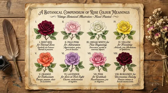 Rose Color Meanings Chart