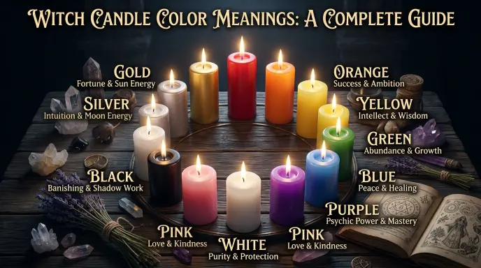 Witch Candle Color Meanings: Complete Guide