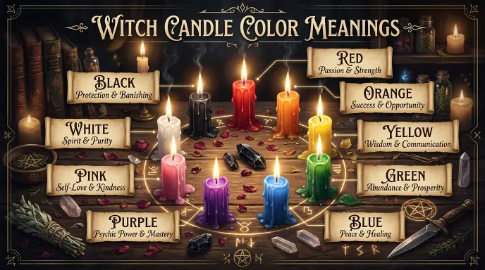 Witch Candle Color Meanings