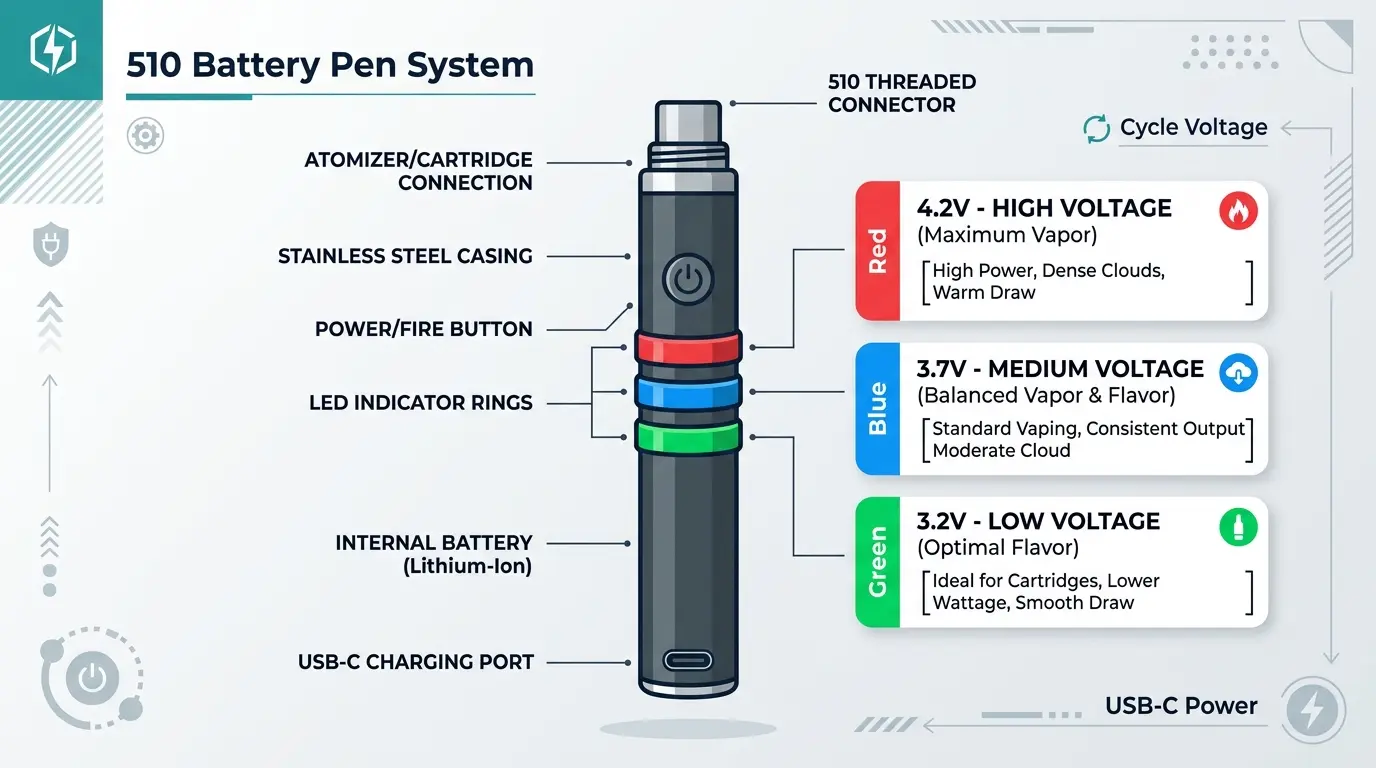 510 Battery Color Meanings