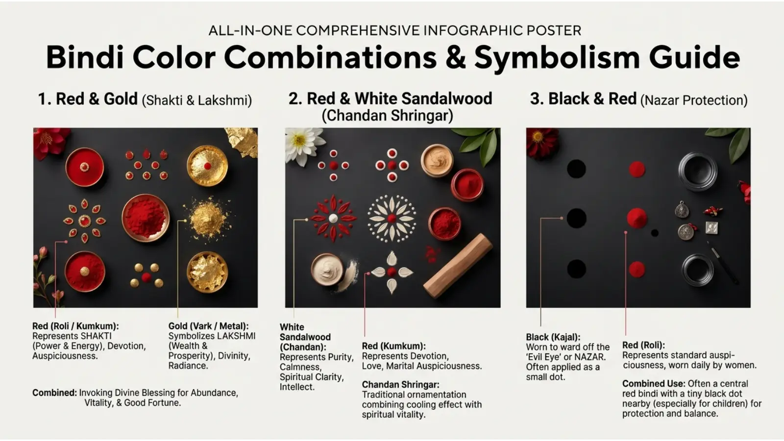 Bindi Color Combinations
