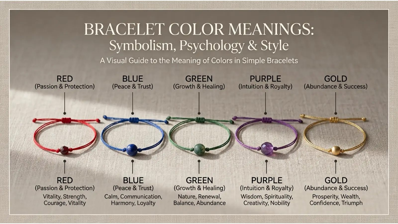 Bracelet Color Meanings