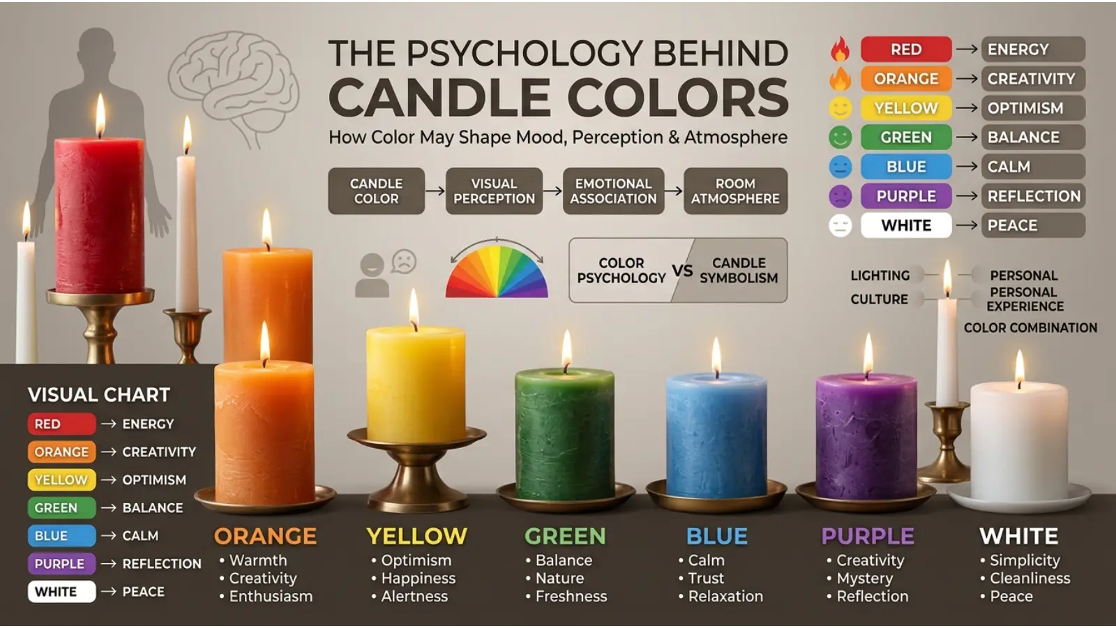 The Psychology Behind Candle Colors