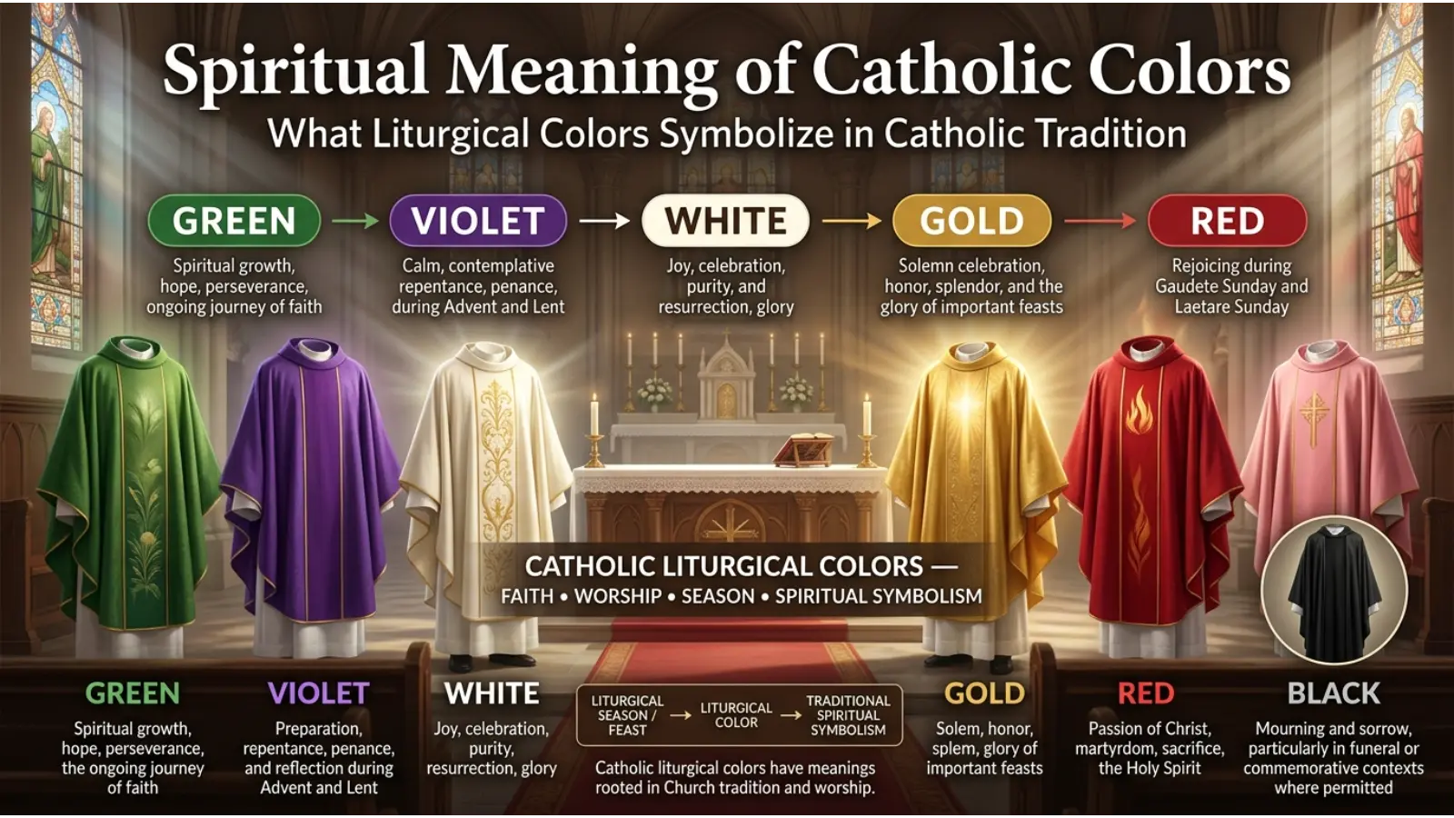 Spiritual Meaning of Catholic Colors