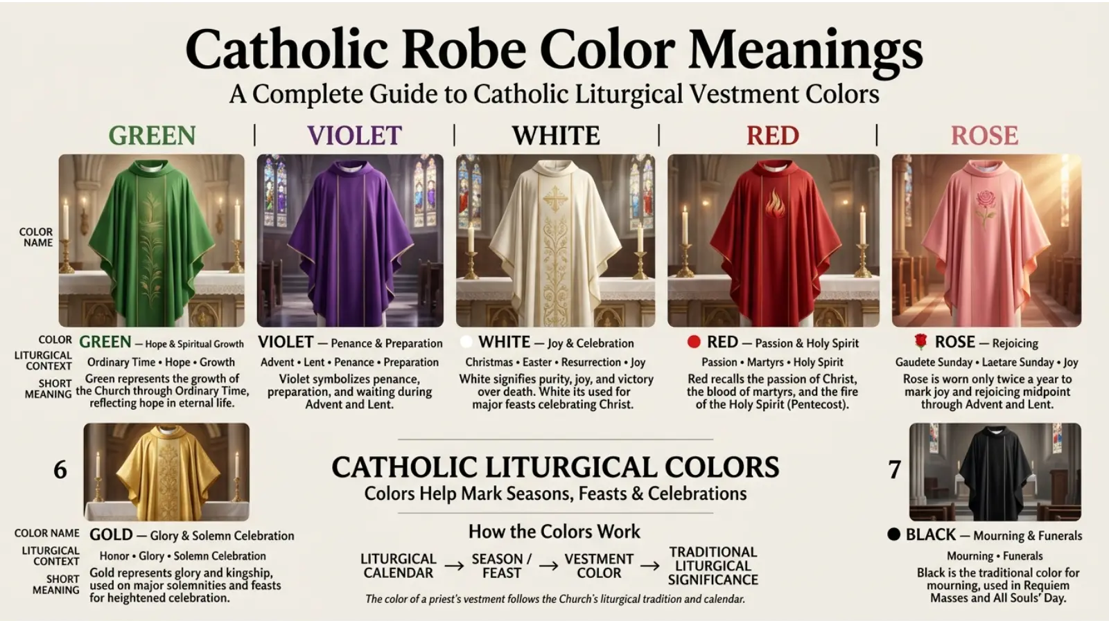 Catholic Robe Color Meanings
