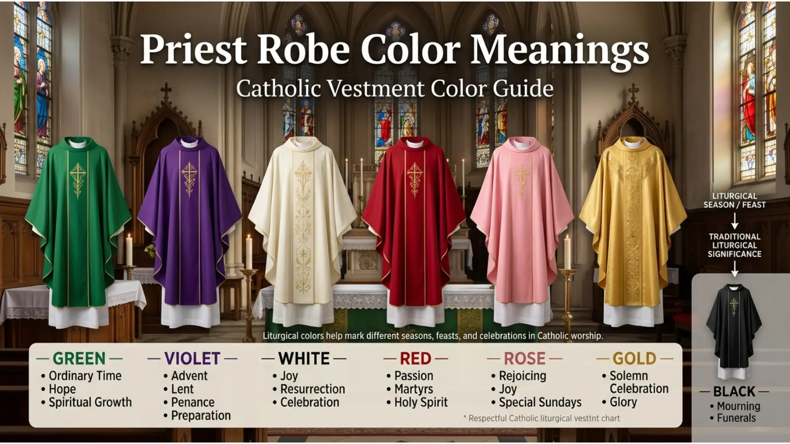 Priest Robe Color Meanings