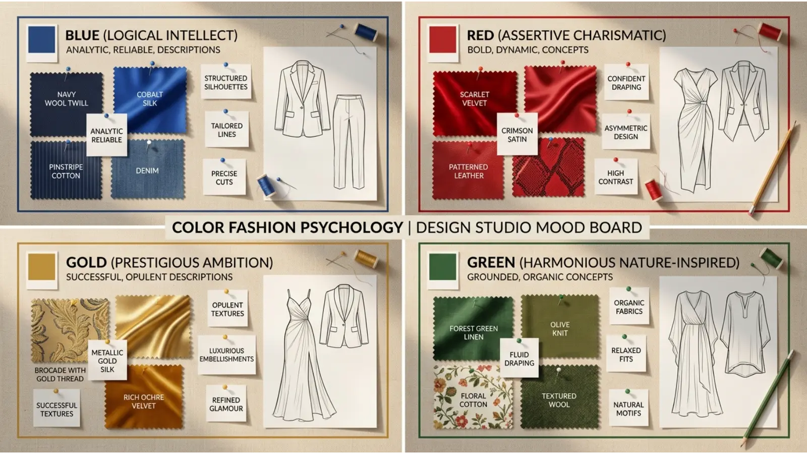 Color Personality Meaning in Fashion