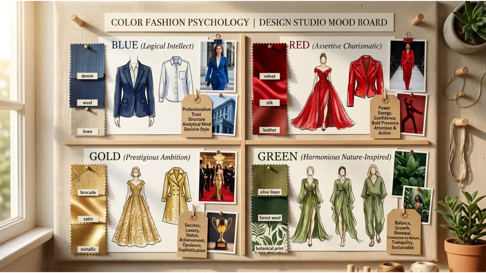 Color Personality Meanings in Fashion