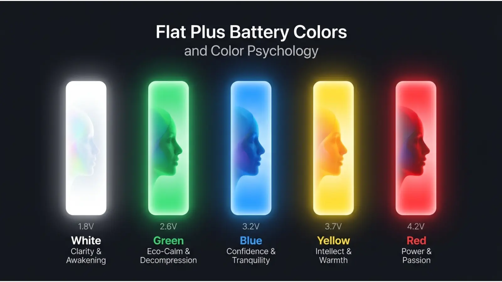 Flat Plus Battery Colors and Color Psychology