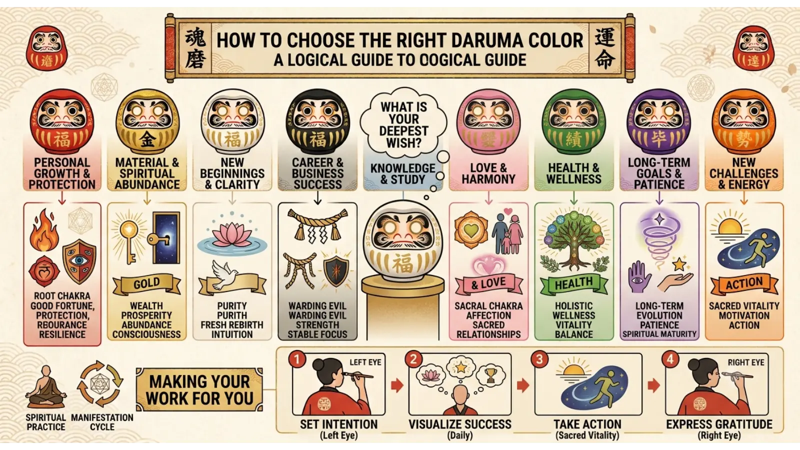 How to Choose the Right Daruma Color