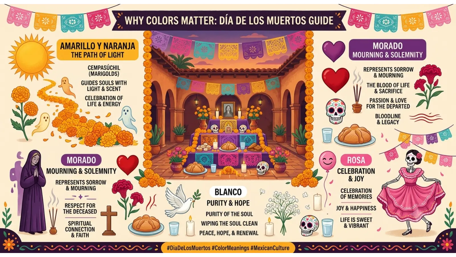 Why Colors Matter During Día de los Muertos