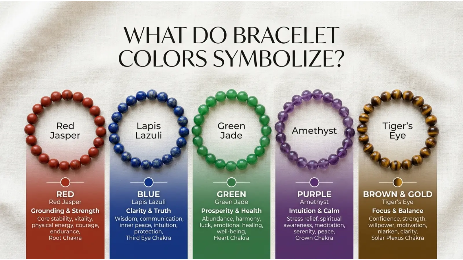 What Do Bracelet Colors Symbolize?