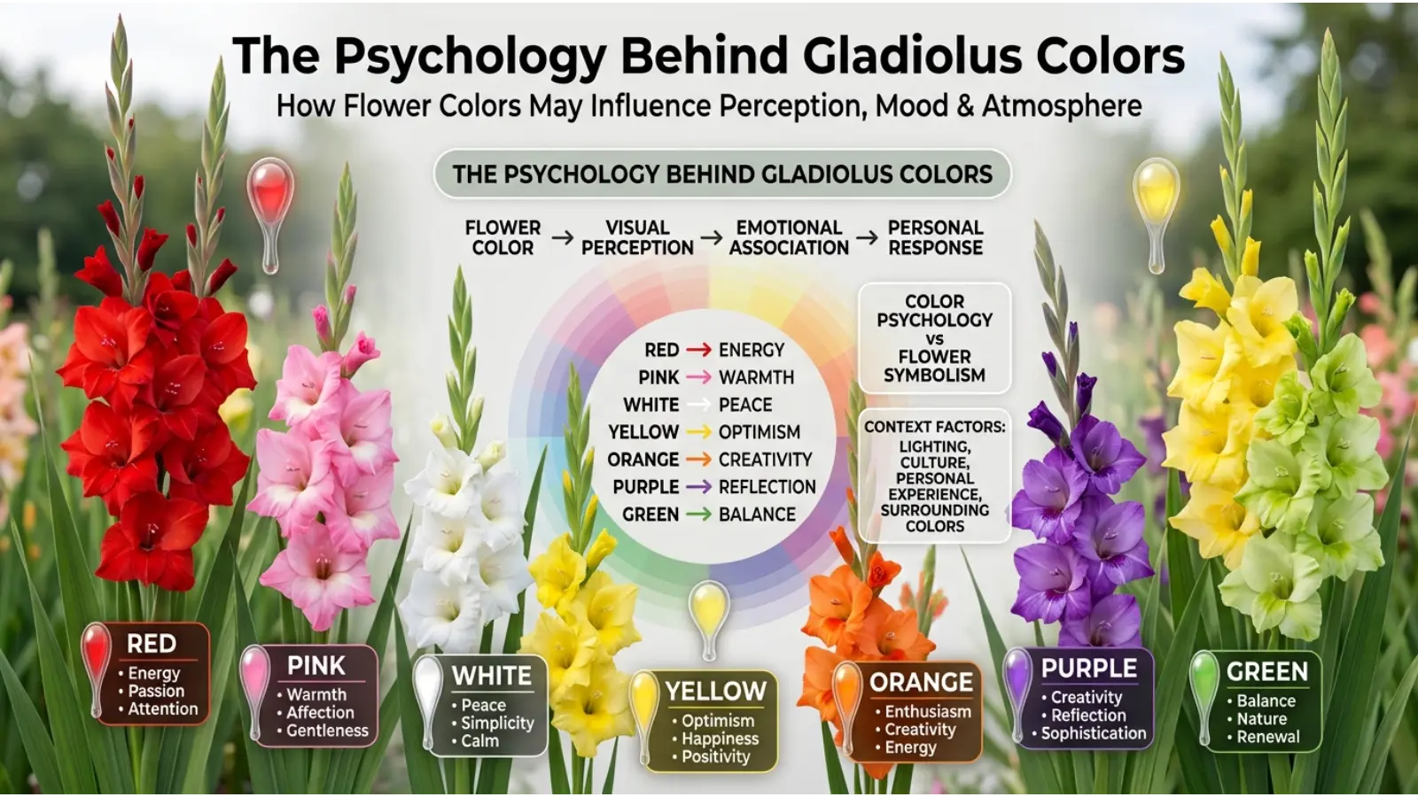 The Psychology Behind Gladiolus Colors