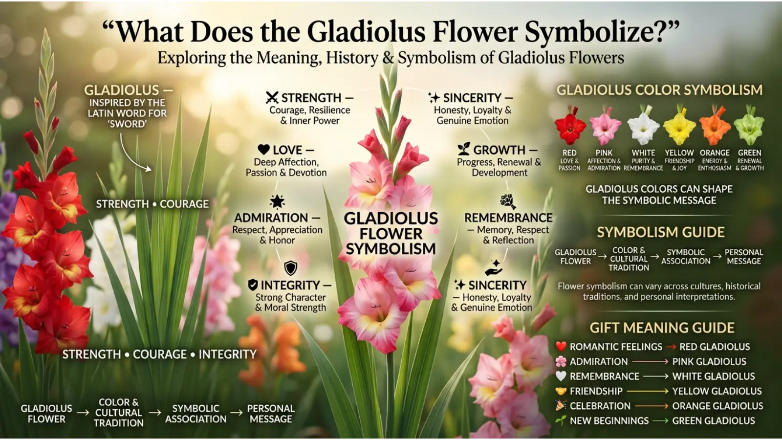 What Does the Gladiolus Flower Symbolize?