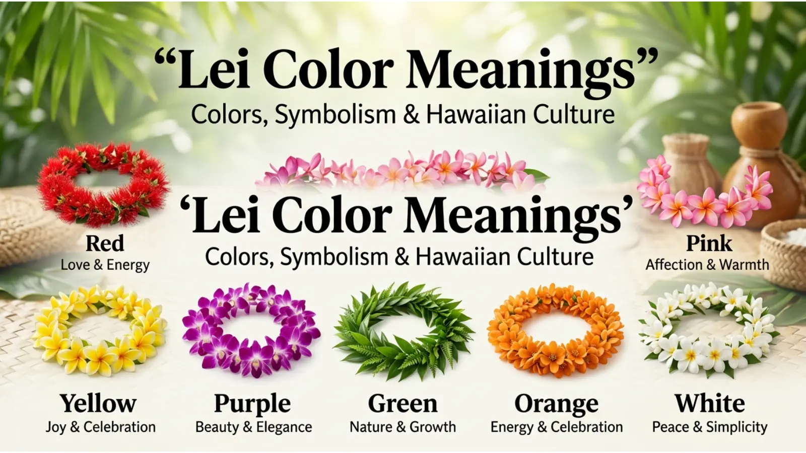 Lei Color Meanings