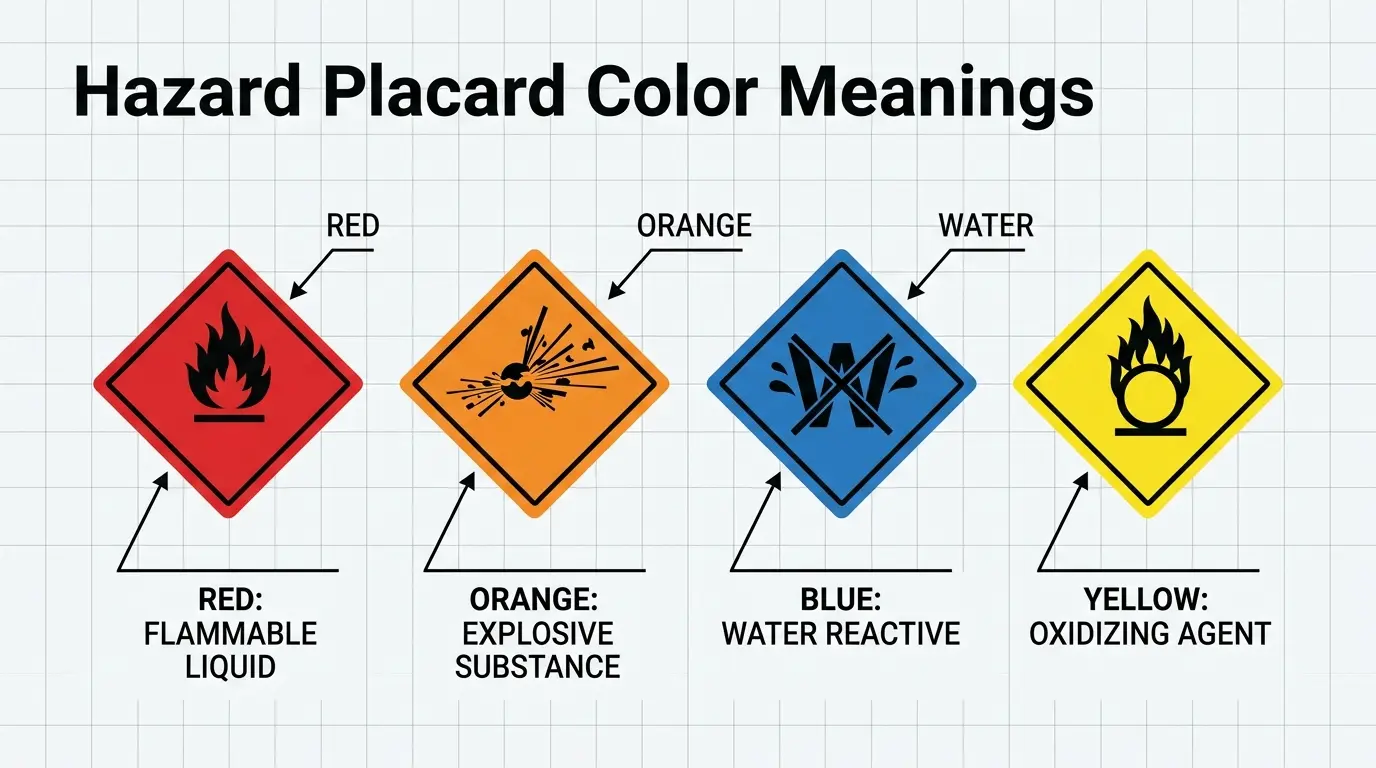 Placard Color Meanings