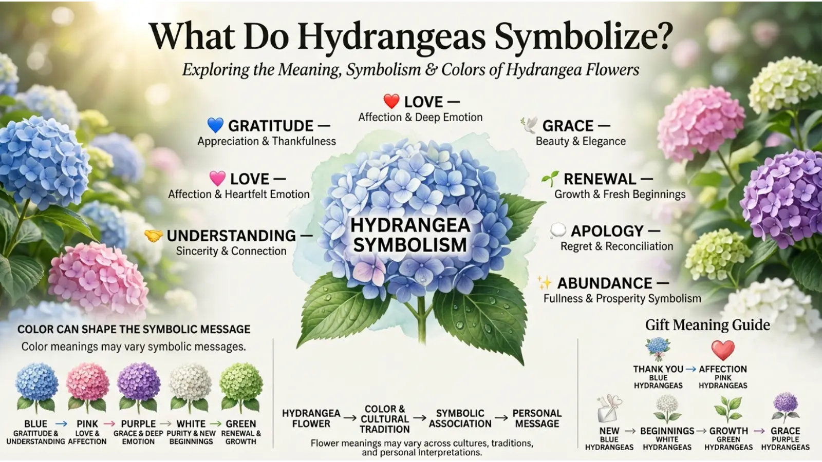 What Do Hydrangeas Symbolize?