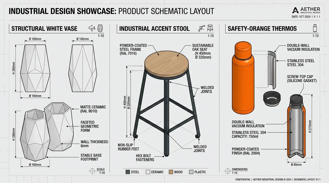 Construction Helmet Colors in Interior and Industrial Design