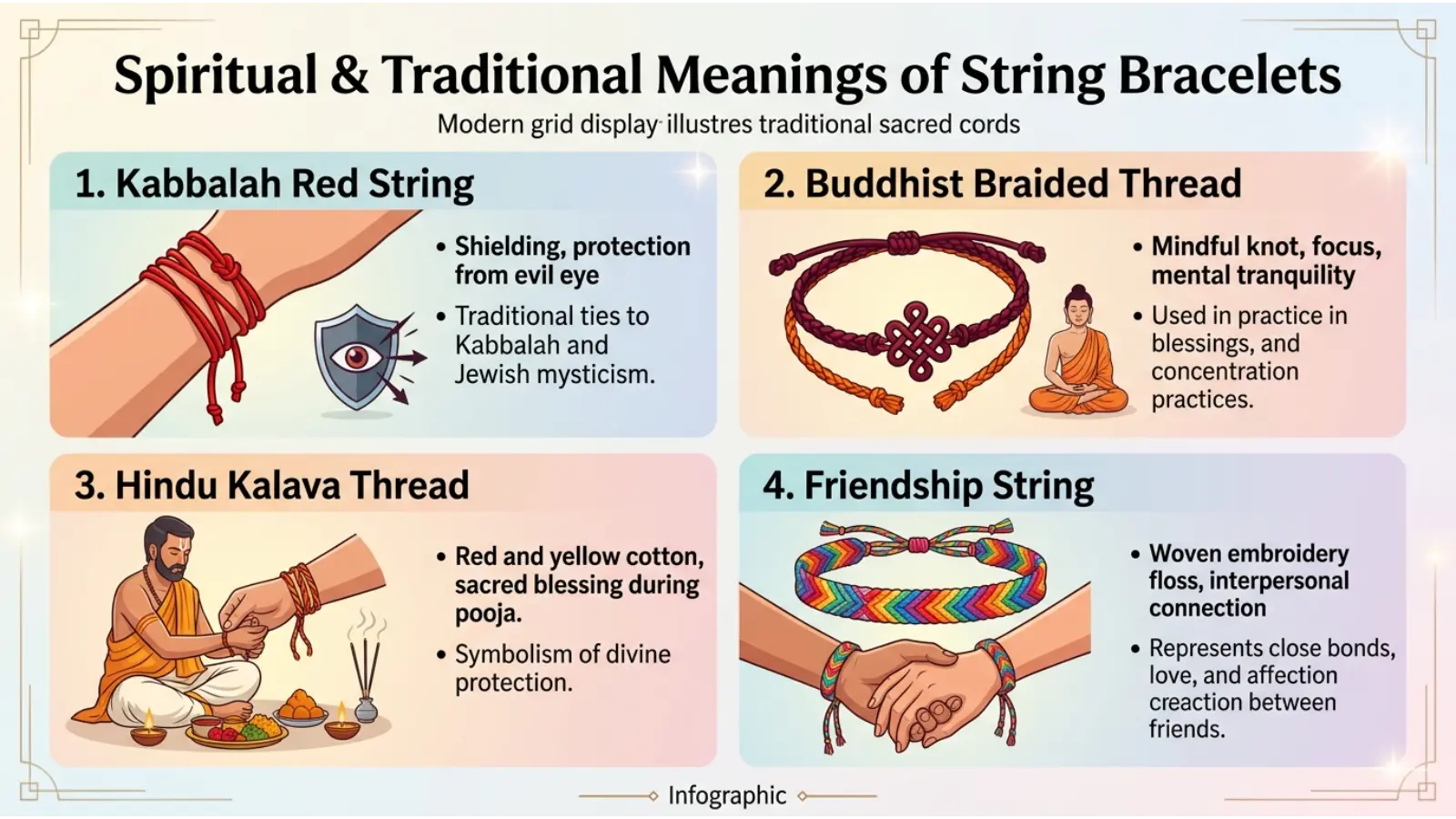 Spiritual and Traditional Meanings of String Bracelets
