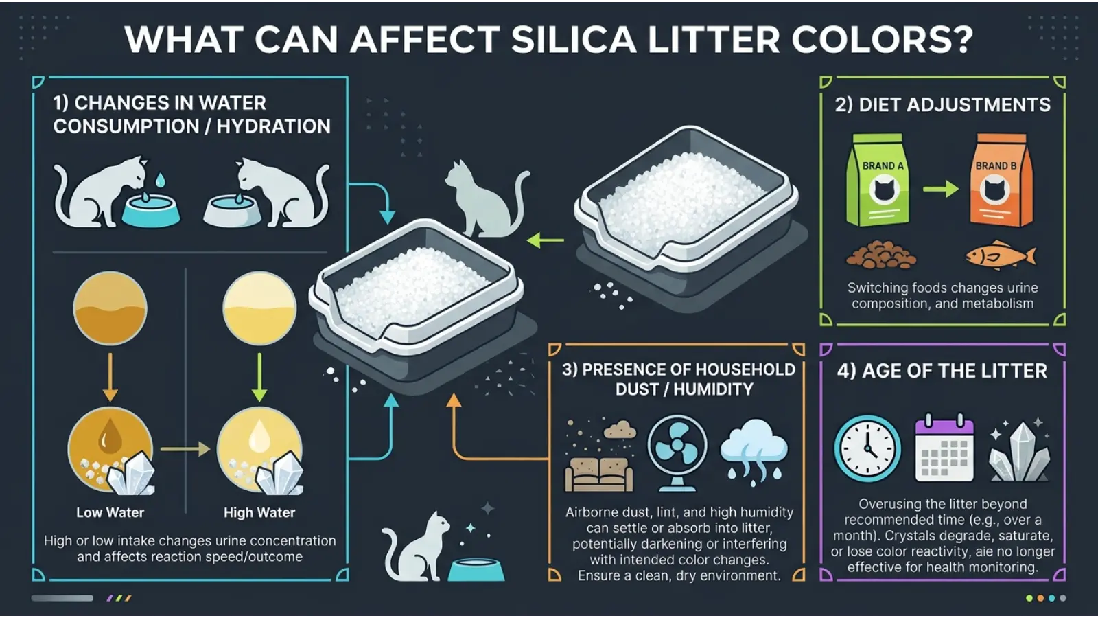 What Can Affect Pretty Litter Colors?