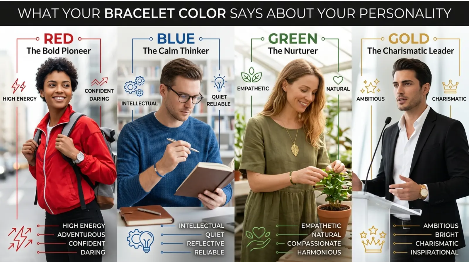 What Bracelet Color Says About Personality