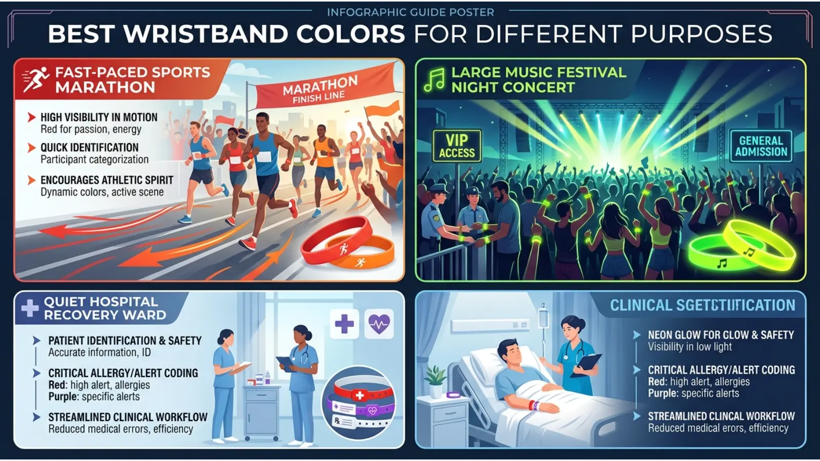 Best Wristband Colors for Different Purposes