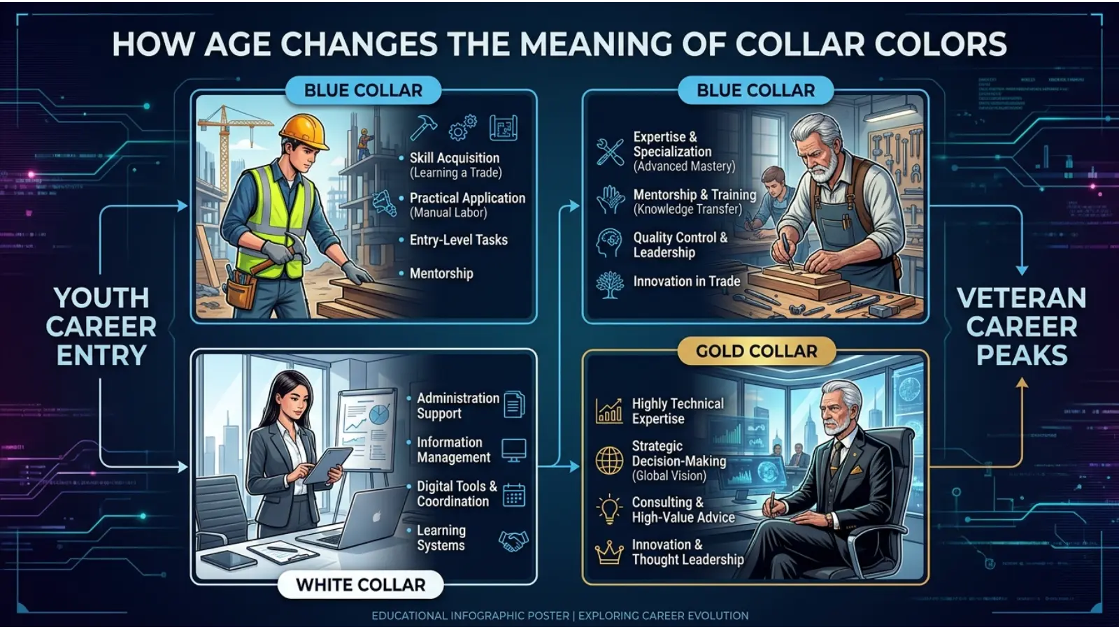 How Age Changes the Meaning of Collar Colors